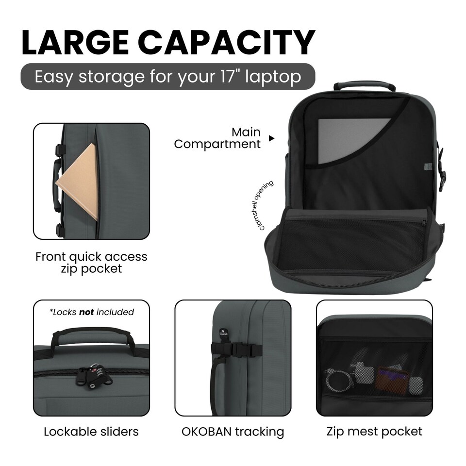 image 1 of Cabinzero Classic Cabin Backpack 44L, Max Size Carry On for Long Trip