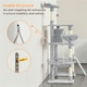 image 6 of Yaheetech  177 cm Multilevel Cat Tree with Condo Light Grey