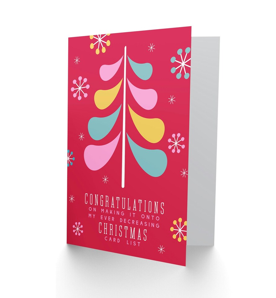 image 1 of List Decreasing Funny Christmas Card