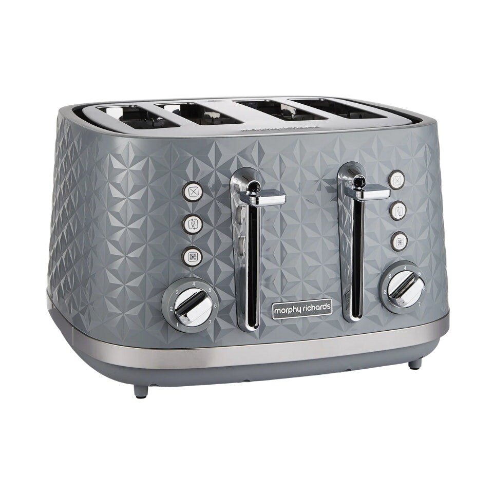 image 1 of Morphy Richards Vector Kettle And Toaster Grey Bundle Grey