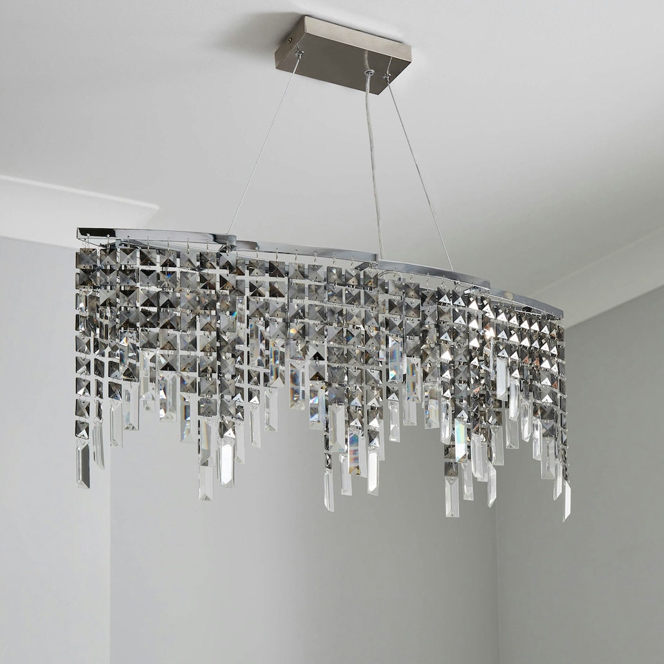 image 1 of BHS Esme Diner Ceiling Pendant, Chrome