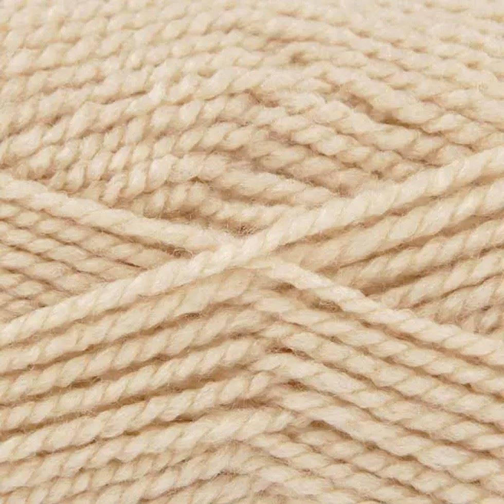 King Cole Cream Big Value Chunky Yarn (Value Pack 12 x 100g Balls) For Crochet, Knitting - 152m per ball