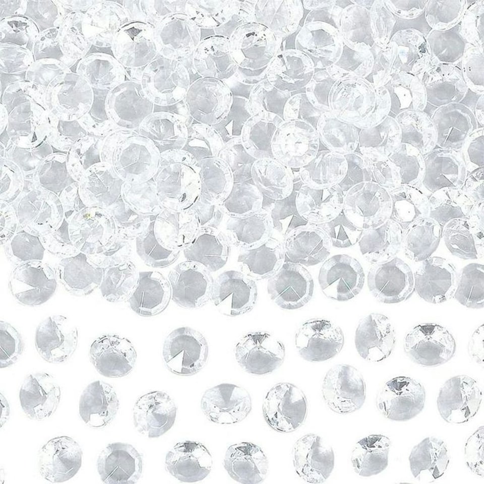 image 1 of Amscan Scatter Faux Gemstone Confetti - Clear - One Size