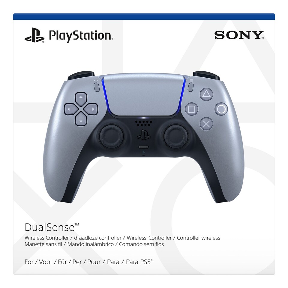 image 1 of Sony DualSense Silver Bluetooth Gamepad Analogue / Digital PlayStation 5 - Sterling Silver - 1000040718 -  P5AEJSSNY57734