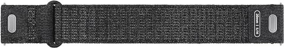 image 1 of Samsung Galaxy Watch 4-5-6 One Click Fabric Band 20mm M-L Black - ET-SVR94LBEGEU