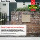 image 5 of Burg-Wachter Elegance Wall Mounted Galvanised Stell Lockable Weatherproof Ppost Box - 36x31x11cm Cream | Antique Cream