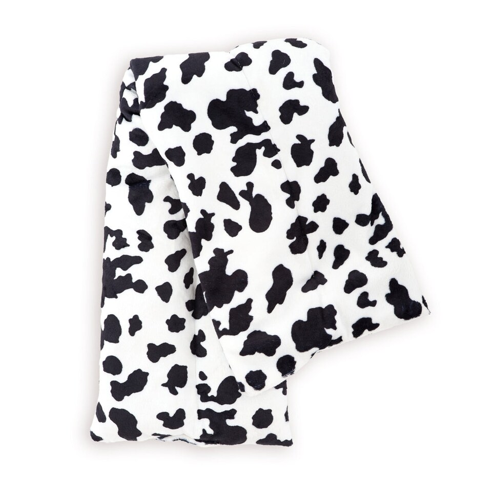 image 1 of SMUG Soothing Body Wrap Wheat Bag Infused with Lavender Oil - Cow Print