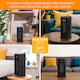 image 6 of Abode ACTH2005 Electric Heater 2000W Ceramic Tower Heater Digital Black