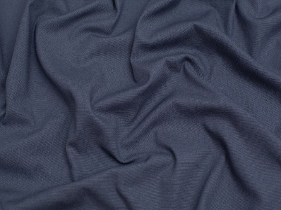 Minerva Core Range Blue Brushed Stretch Woven Cotton Twill Fabric for Dressmaking, 145cm / 57" Wide - per metre