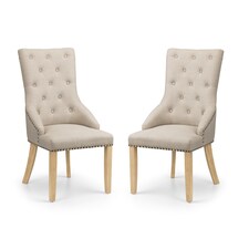 Windsor Premium Button Back Dining Chairs - Set of 2