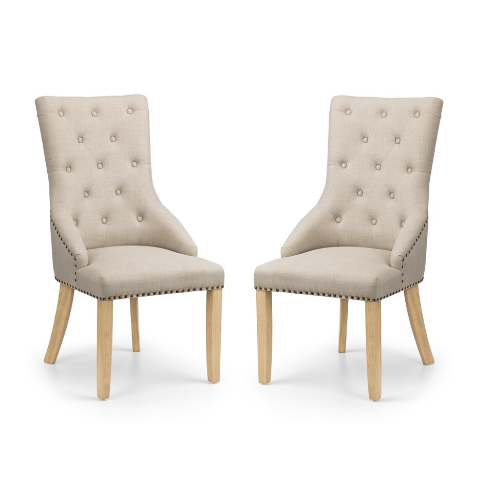 image 1 of Windsor Premium Button Back Dining Chairs - Set of 2