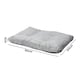 image 2 of Skylos Large Dog Bed Mattress Soft Plush Washable Pet Cushion Crate Pad Mat | Grey | 90 x 60cm | One Size