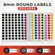image 2 of Pack of 560 Yellow 8mm Round Labels - Stickers