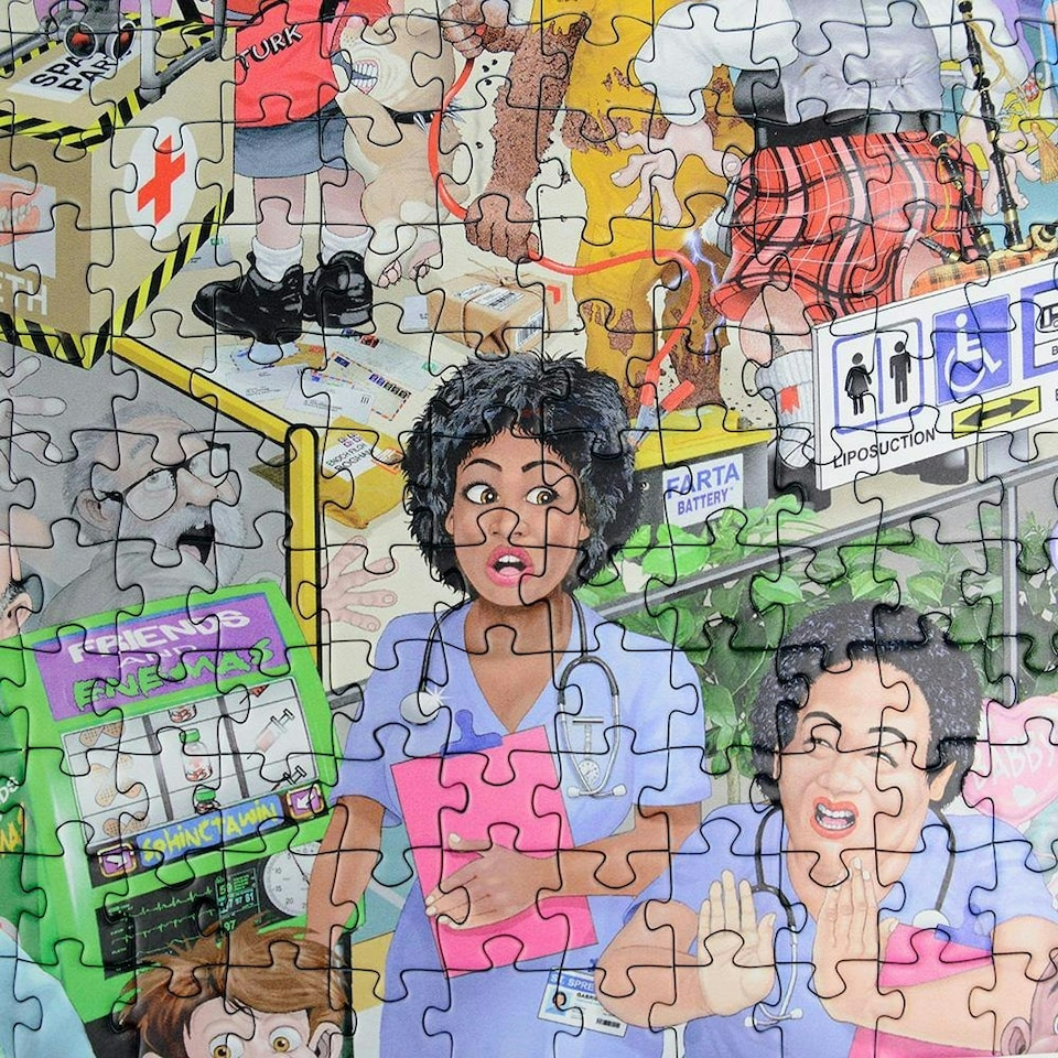 image 1 of Mike Jupp I Love Healthcare 1000 Piece Jigsaw Puzzle