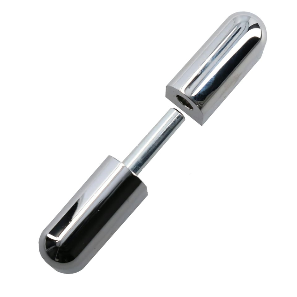 image 1 of Lift Off Chrome Knuckle Hinge Concealed Fixing 16x76mm Heavy Duty Industrial Silver