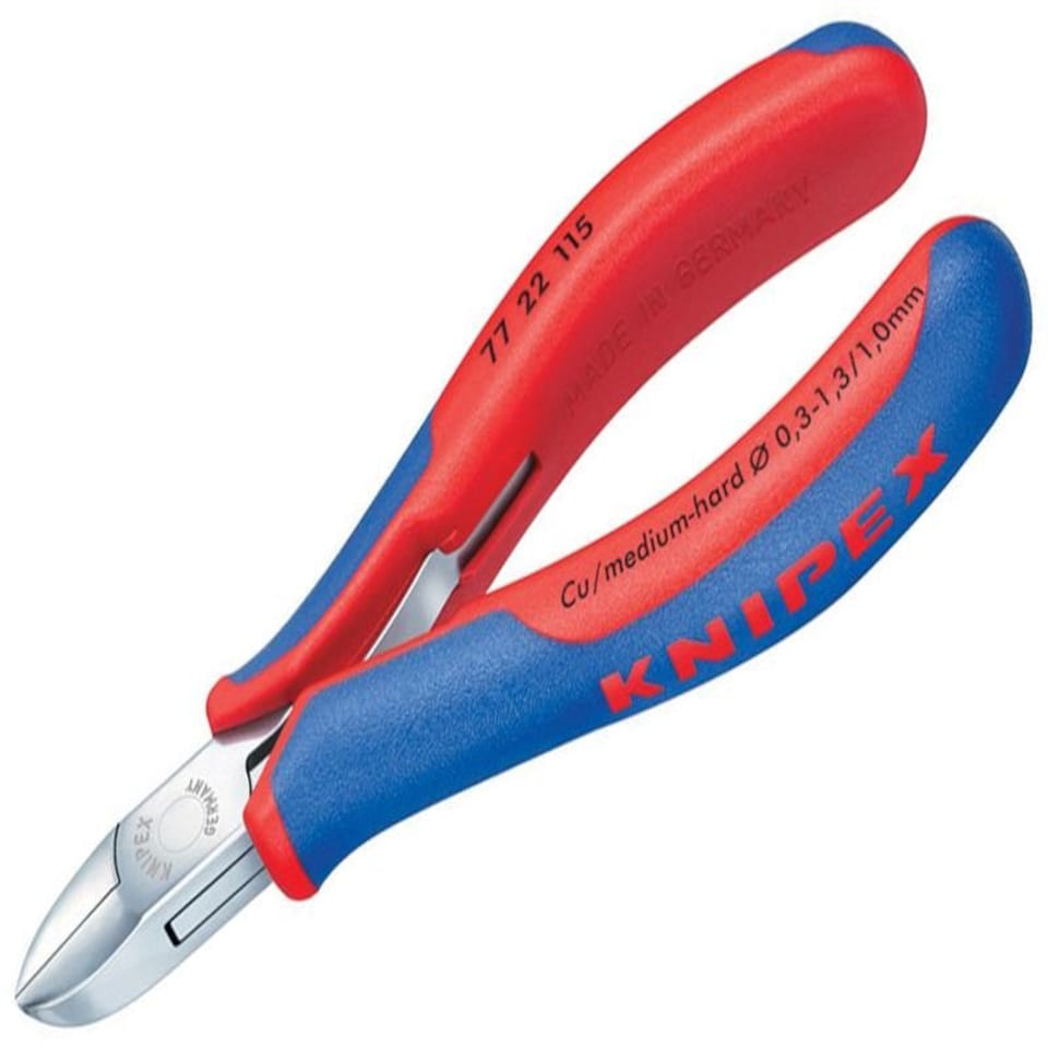 KNIPEX Electronic Diagonal Cut Pliers - Round Non Bevelled 115Mm