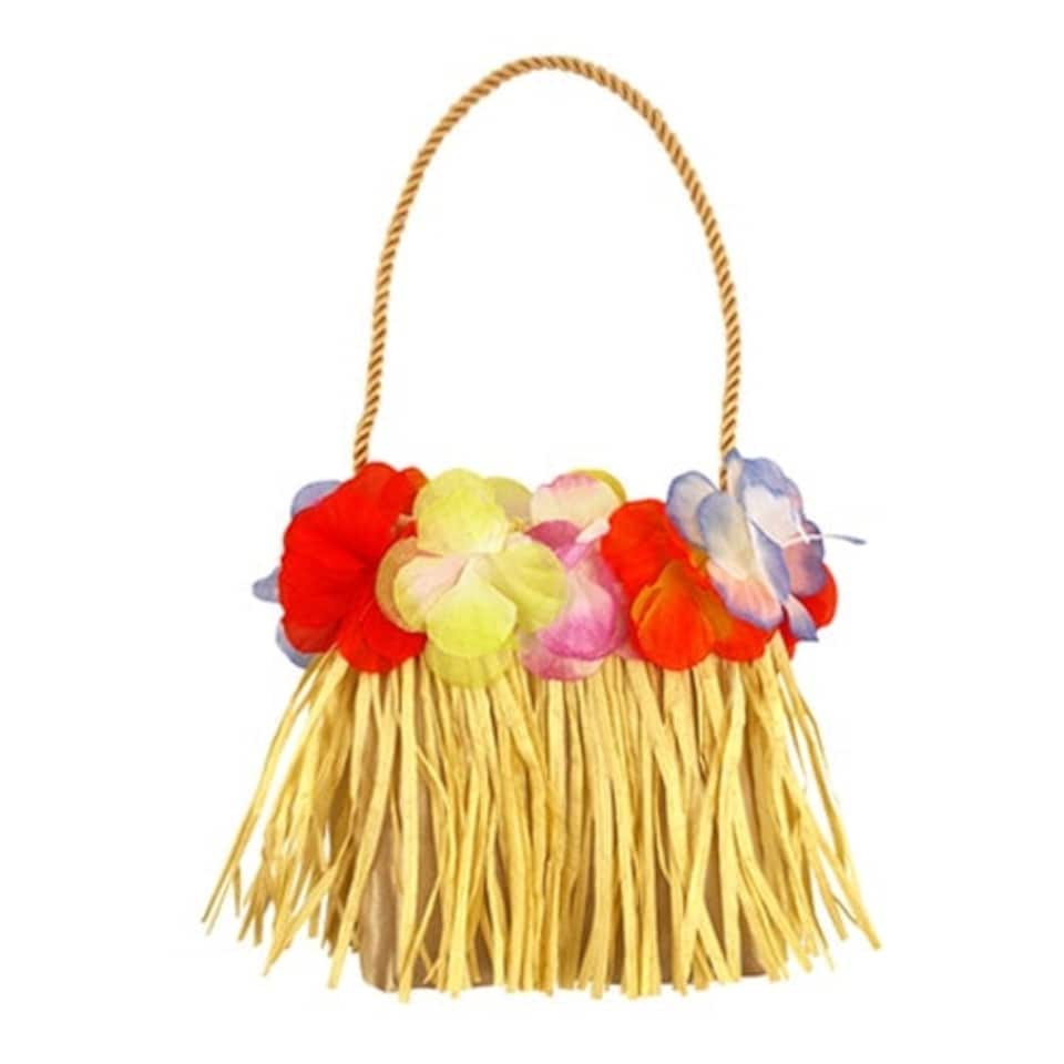 Hula Bag with Flowers 15cm