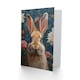 image 2 of Cute Bunny Floral Pattern Design Woman Rabbit Her Birthday Card