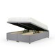 image 1 of Silver Plush Velvet Ottoman Base Super King N/A