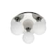image 2 of COSYLYTE Bowen Bathroom 3 Light Glass Ceiling Flush Light Chrome