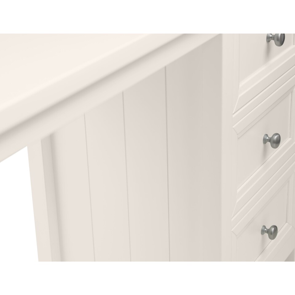 image 1 of Maine 6 Drawer Dressing Table - Surf White