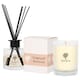 image 1 of Nicola Spring Soy Wax Scented Candle & Reed Diffuser Set - 160g Candle 28 Hour Burn & 200ml Diffuser 60 Day Scent | Clear | Tropical Sunrise