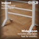 image 10 of Portable Aluminium Electric Towel Rail Warmer with 6 Heated Bars