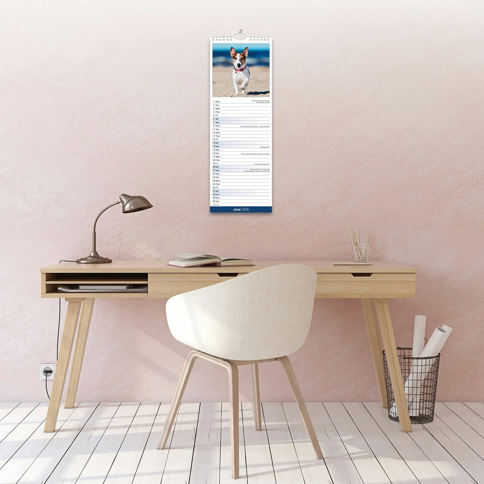 image 1 of Jack Russell Slim 2026 Calendar | Slimline Wall Calendar | Dog Breed Gift | Plastic Free Packaging | by Avonside Publishing [Calendar] Avonside Publishing Ltd