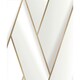 image 3 of Debona Armando Herringbone Wallpaper - White/Gold - 10m x 53cm White