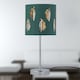 image 6 of Set of 2 Fern - Dark Green Cut Out 15.5cm Table Lamp Shades | Green | Gold | Small | 2