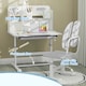 image 7 of AIYAPLAY Kids Desk and Chair Set w Tiltable Desktop, Reading Rack | Grey | 2