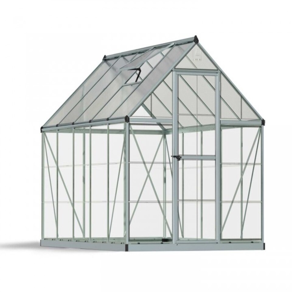 image 1 of Greenhouse Hybrid 6X10- Polycarbonate - L306 x W185 x H208 - Silver