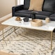 image 3 of Alisma Coffee Table with White Marble Top