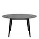image 2 of Roxby Round Dining Table in Black 140x76cm