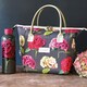 image 3 of Summerhouse by Navigate Sarah Kelleher Hydrangea Dark Stone 2 in 1 Convertible Lunch Tote