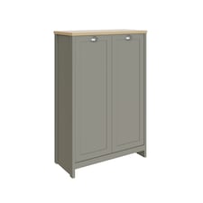 Lancaster 2 Door Shoe Cabinet | Grey | Grey