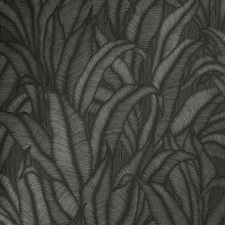 Sample of Riviera Tropical Wallpaper in Charcoal Multi