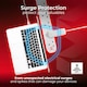 image 7 of Masterplug 6 Socket Extension Lead with Surge Protection, 2m, White