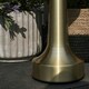 image 3 of ValueLights Set of 3 Troy Brass LED Rechargeable Touch Table Lamp
