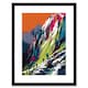 image 1 of Hikers Helvellyn Mountain Ridge Landscape 9x7" Black Framed Wall Art Print