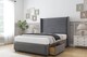 image 3 of Sloomy Stratford Armour Coniston Divan Bed With Mattress 2 Drawers Footend With 54" Wingback Headboard & 12" Matching Footboard 4' Small Double | Grey | Armour | Small Double | 1