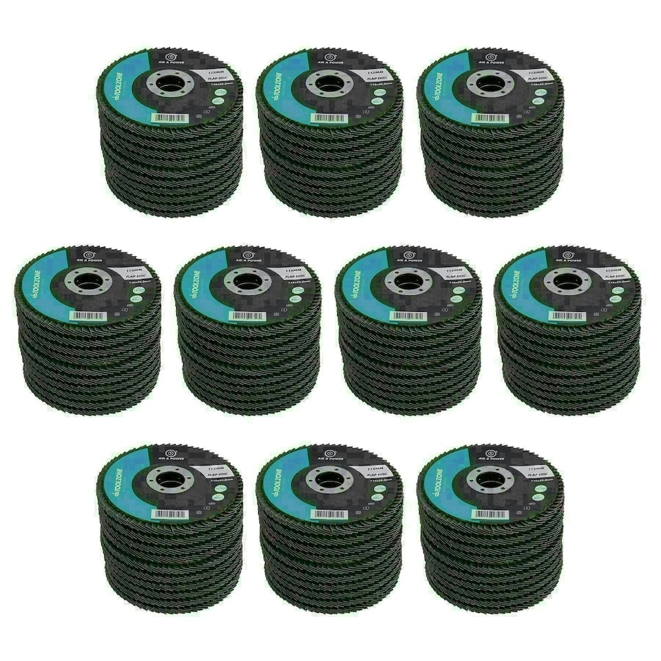 image 1 of 120 Grit Flap Discs Fine Grade Aluminium Oxide Sanding Removal Type 29 100pk
