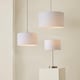 image 7 of ValueLights Reni Medium White Pendant Shade | White