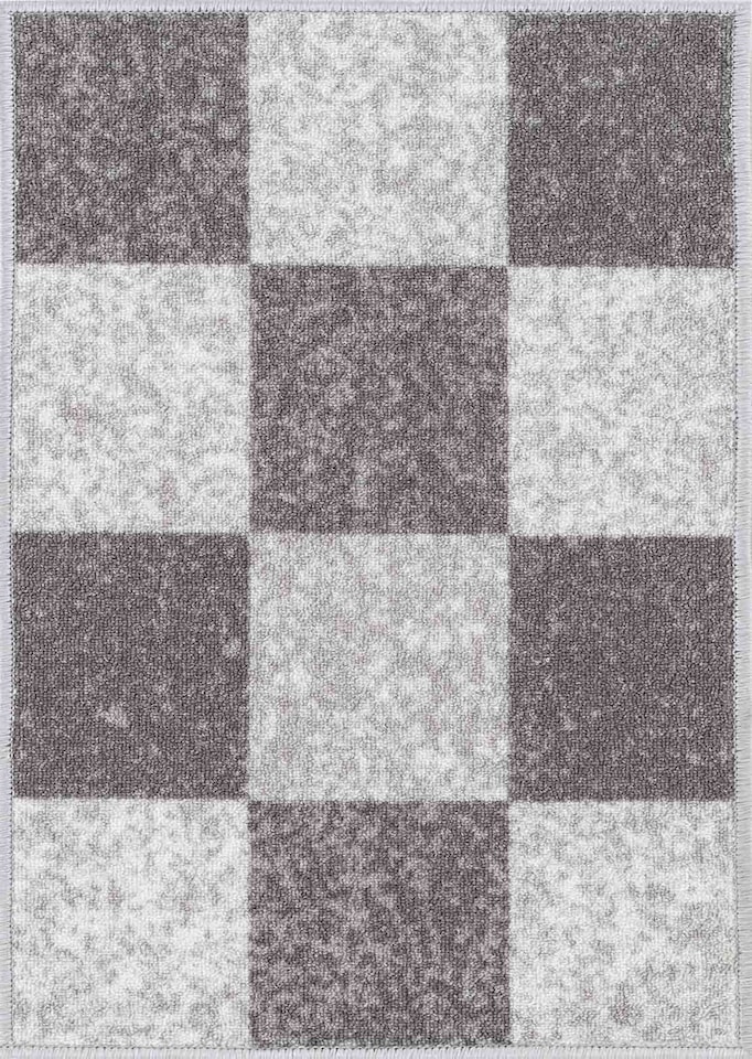 image 1 of Machine Washable Square Design Anti Slip Doormats - Runners