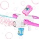 image 1 of 3-in-1 Bubble Gun Water Blaster Bow and Arrow Toy - Summer Outdoor Gift for Kids with Lights & Leak-Proof Design (Pink)