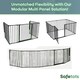 image 5 of Safetots Multi Panel Fire Surround, 51cm Deep x 164cm Wide, Grey, 70cm Tall, Child and Pet Safety, Baby and Toddler Fire Guard