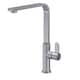 image 1 of Balterley Chara Kitchen Mono Mixer Tap with Single Lever Handle, Curved Swivel Spout | Silver | Brushed Nickel | 1