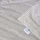 image 6 of Homescapes Light Grey Velvet Quilted Throw - 125 x 150 cm | Grey