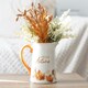 image 2 of Ceramic Hello Autumn Flower Jug Vase - 18cm