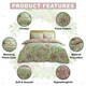 image 4 of Hattie Floral Duvet Cover Set Reversible Polycotton Beddings Pink | Double